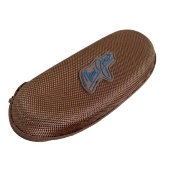 Maui Jim Brown Zip Around Sunglasses Eyeglasses Hard Case - Picture 1 of 8